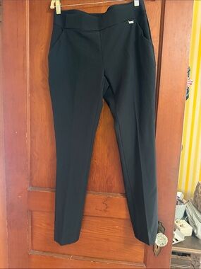 Greg Norman Collection Black Slim Ponte Pants